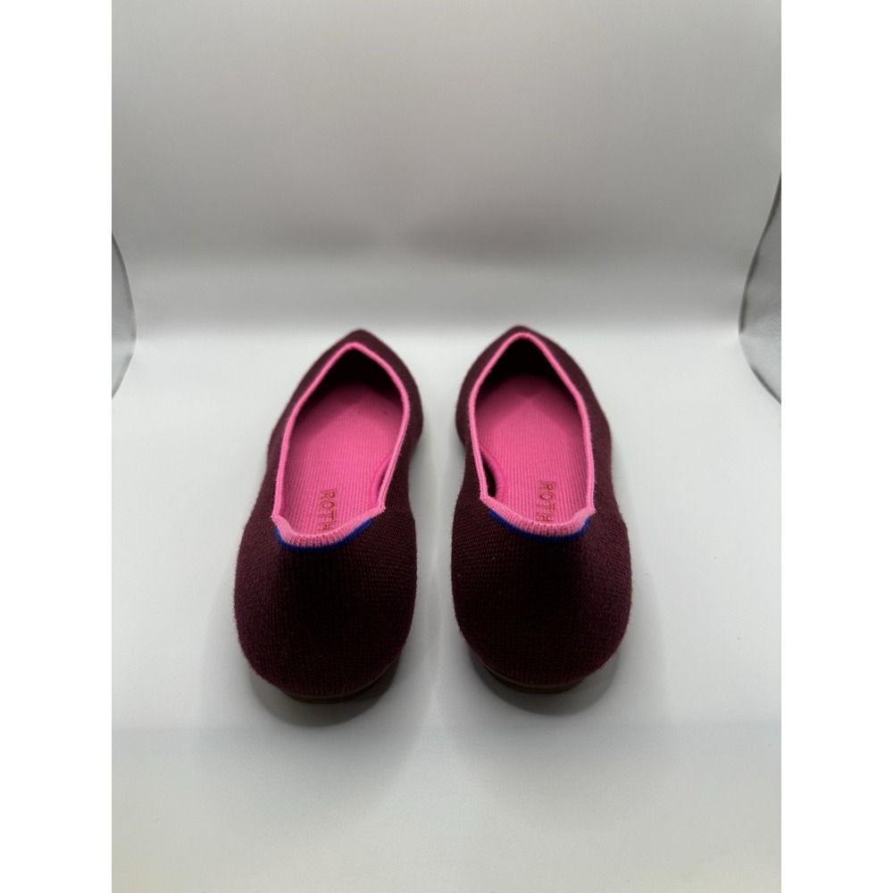 Rothys Retired Currant Merino Point Flats Multicolor‎ Size 6.5 View 3